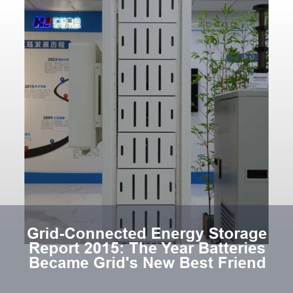 Grid-Connected Energy Storage Report 2015: The Year Batteries Became Grid's New Best Friend